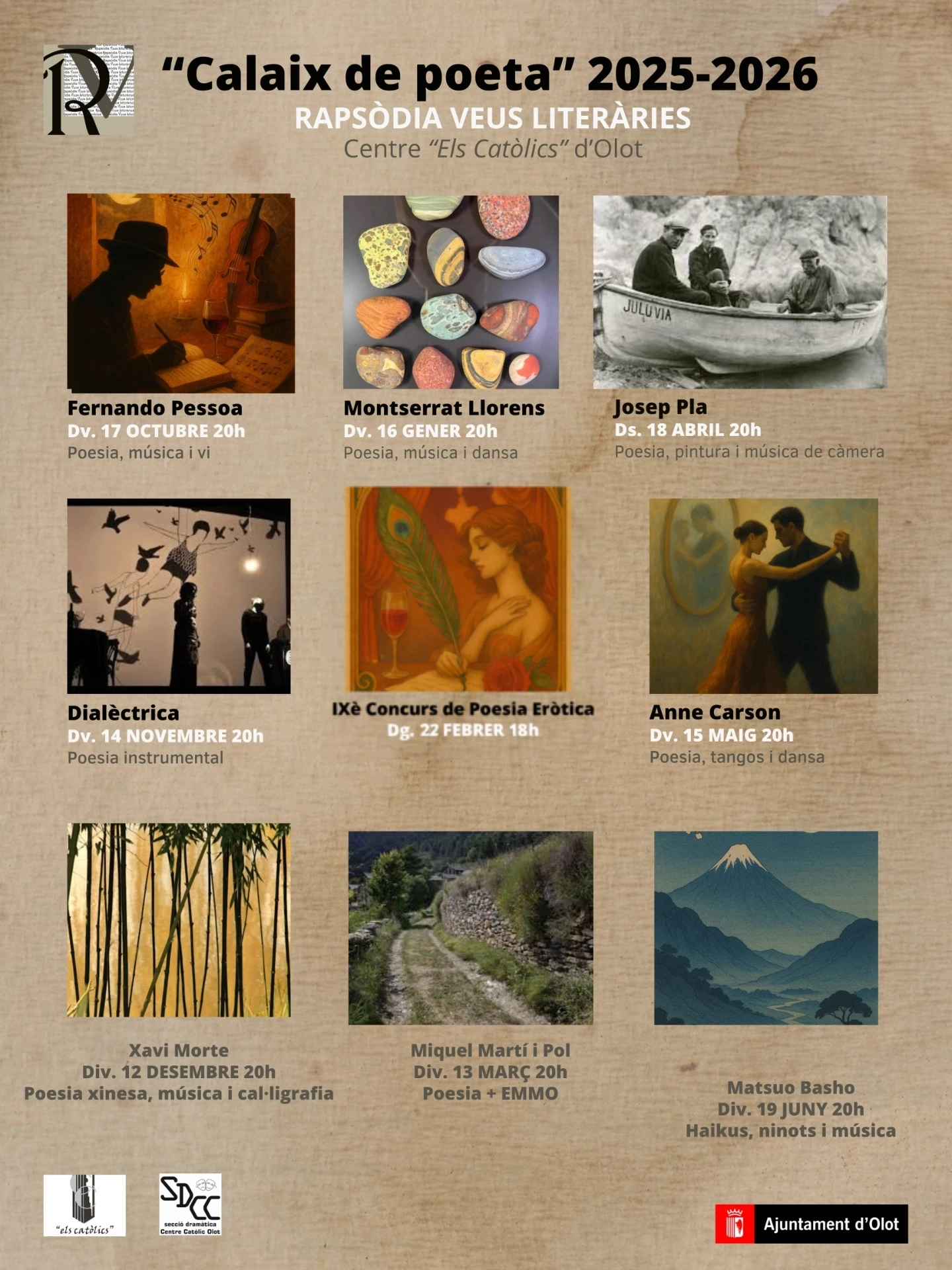 Cartell Rapsodia Veus Literàries Temporada 2025-2026